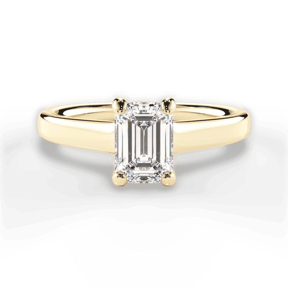 14kt Yellow Gold/18kt Yellow Gold/emerald/top