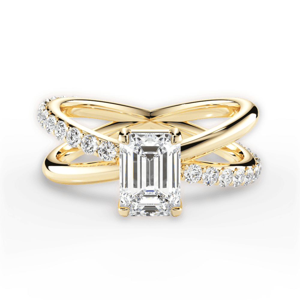 14kt Yellow Gold/18kt Yellow Gold/emerald/top