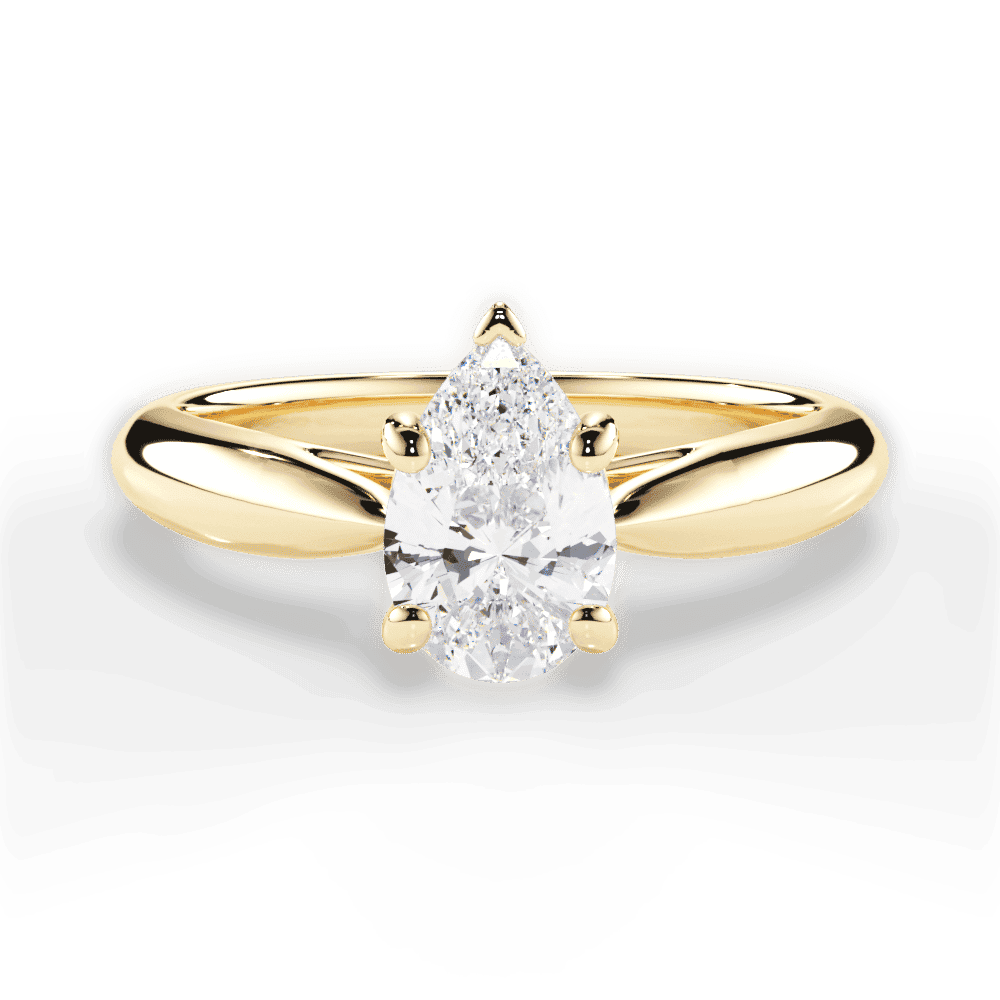 14kt Yellow Gold/18kt Yellow Gold/pear/top