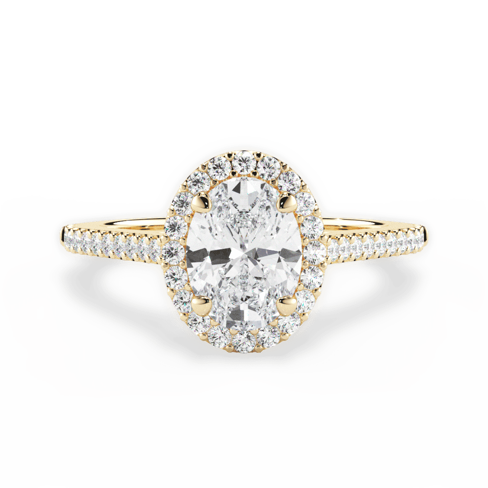 14kt Yellow Gold/18kt Yellow Gold/oval/top