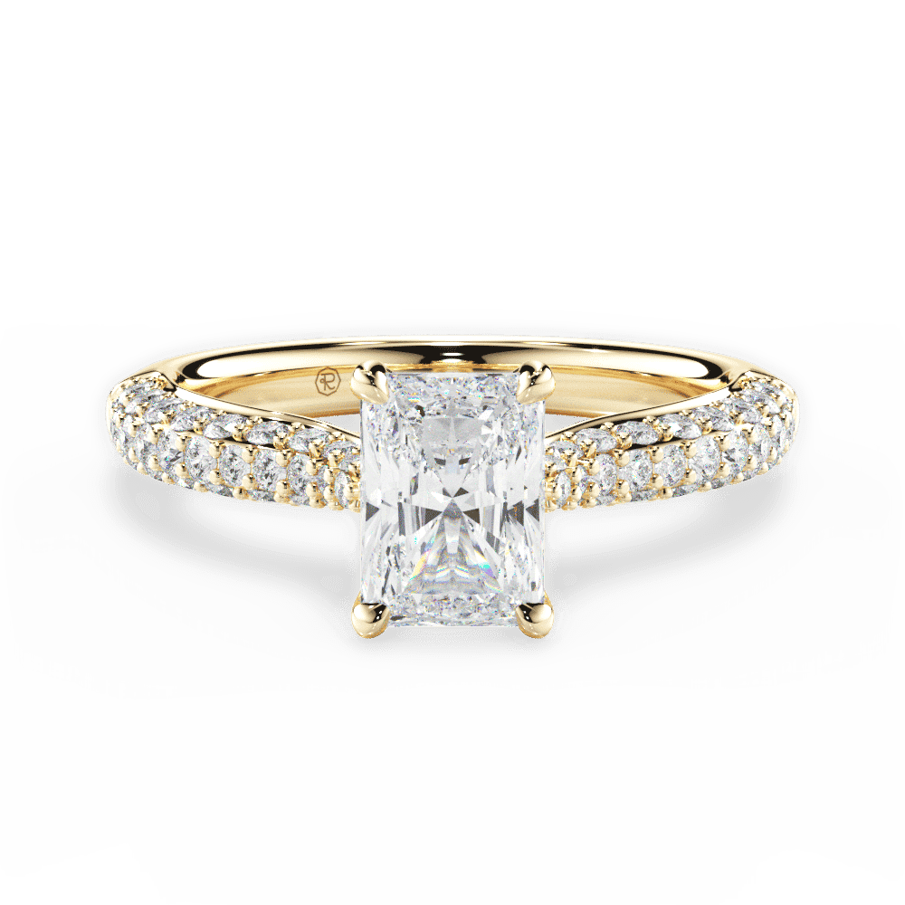 14kt Yellow Gold/18kt Yellow Gold/radiant/top