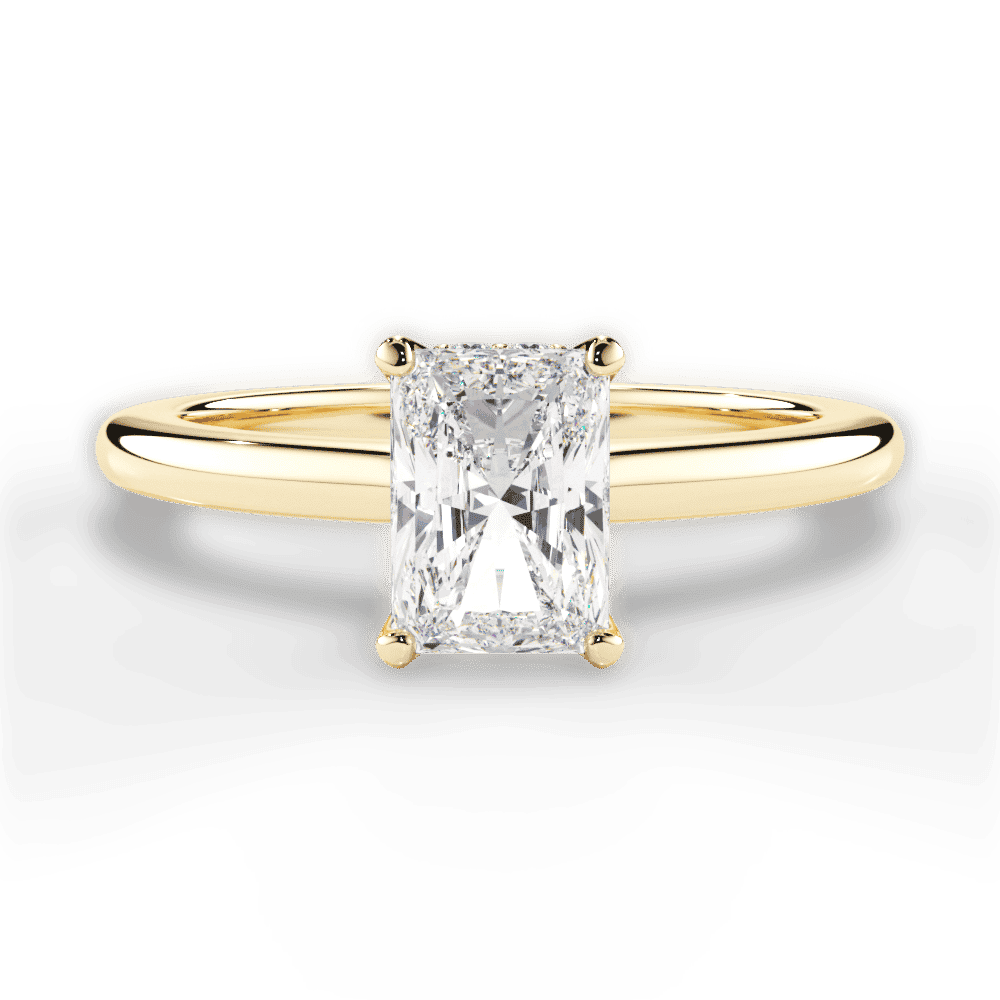 14kt Yellow Gold/18kt Yellow Gold/radiant/top