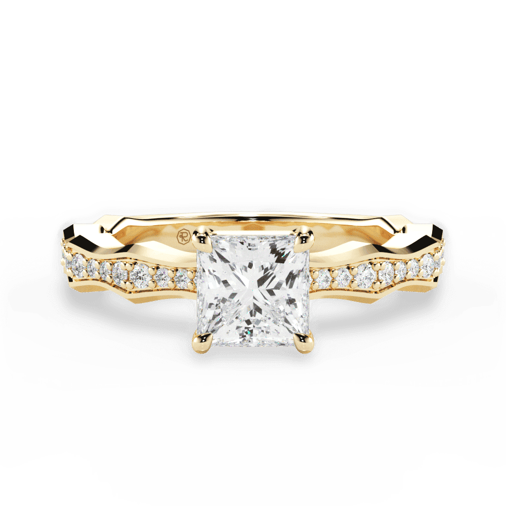 14kt Yellow Gold/18kt Yellow Gold/princess/top