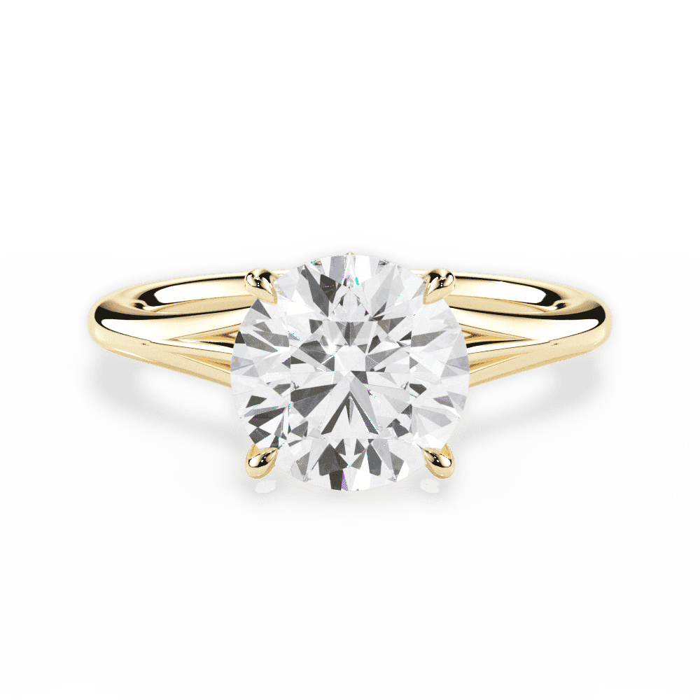 14kt Yellow Gold/18kt Yellow Gold/round/top