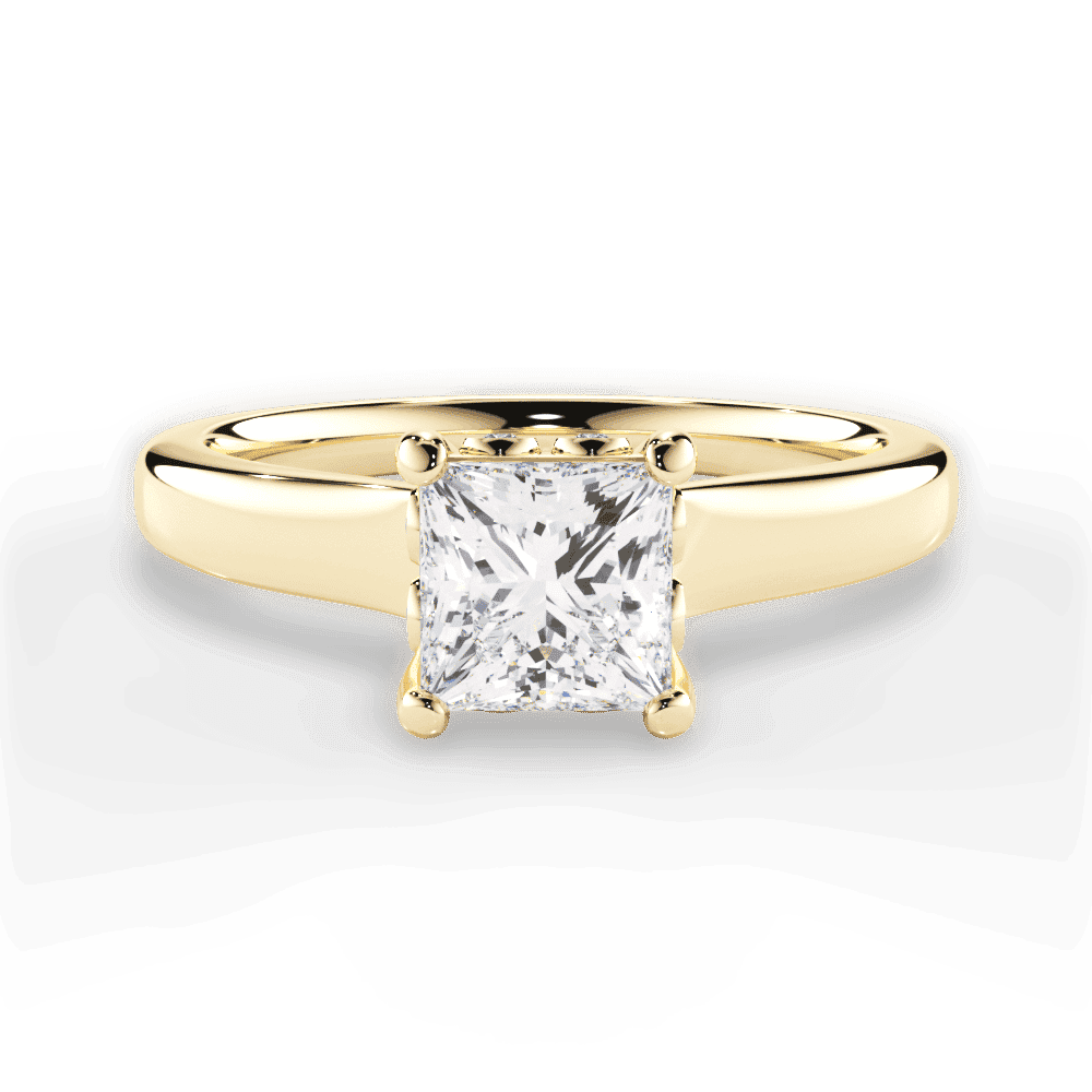 14kt Yellow Gold/18kt Yellow Gold/princess/top