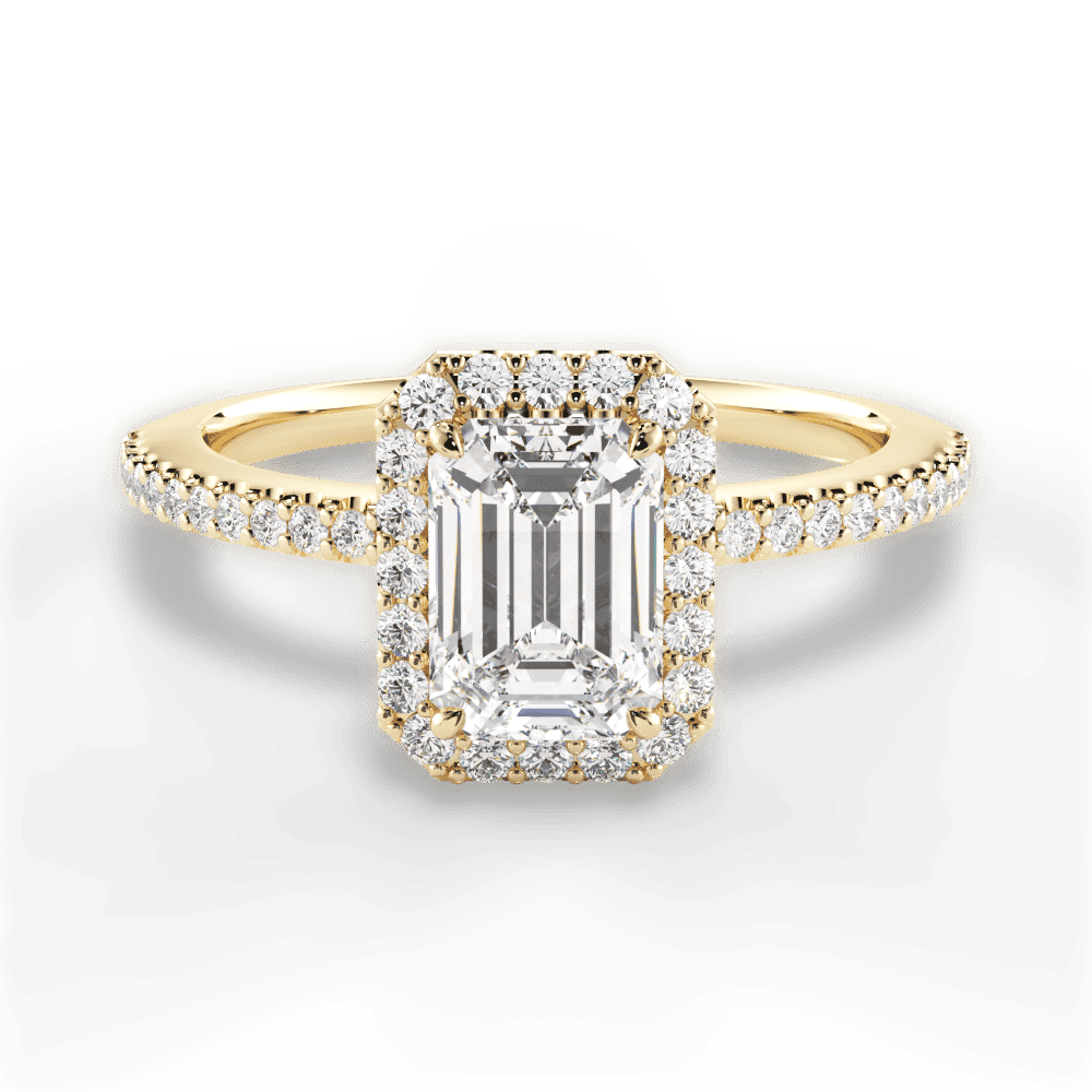 14kt Yellow Gold/18kt Yellow Gold/emerald/top