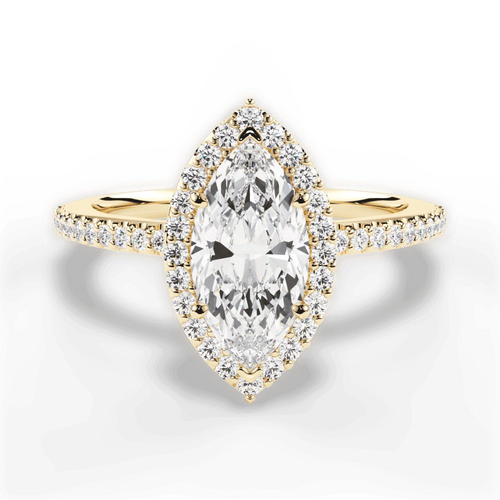 14kt Yellow Gold/18kt Yellow Gold/marquise/top