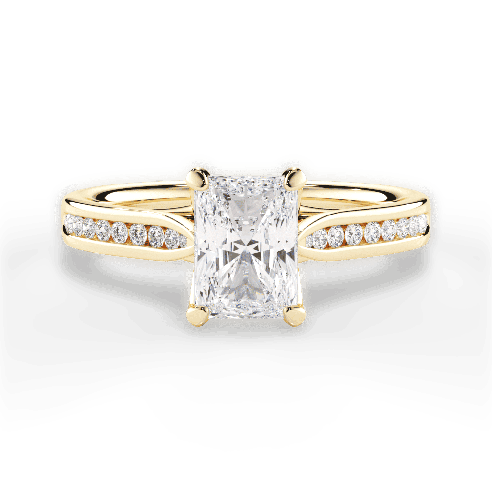 14kt Yellow Gold/18kt Yellow Gold/radiant/top