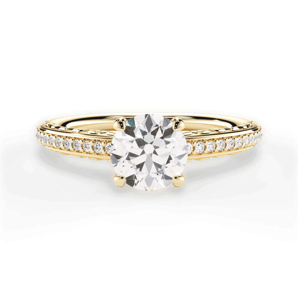 14kt Yellow Gold/18kt Yellow Gold/round/top
