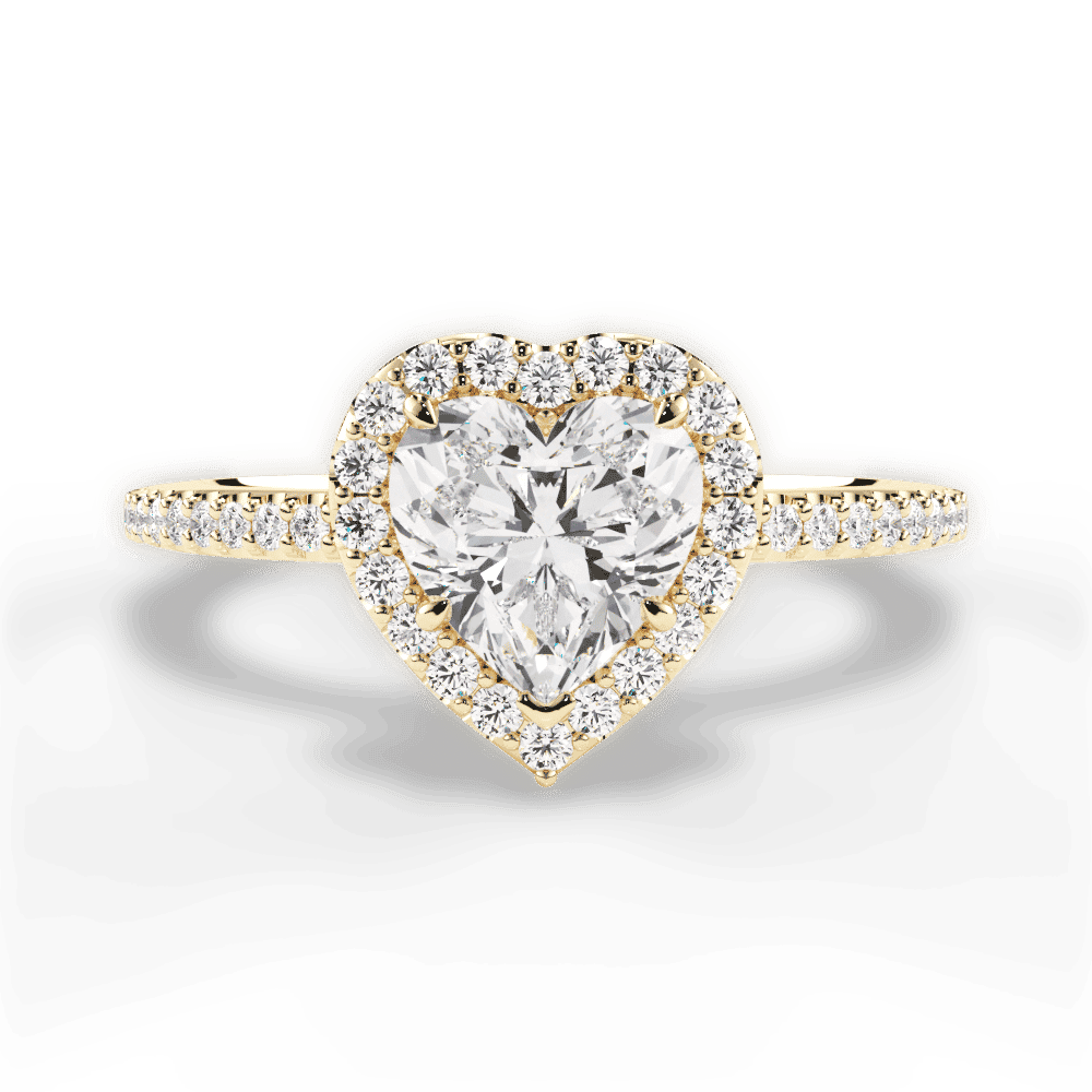 14kt Yellow Gold/18kt Yellow Gold/heart/top