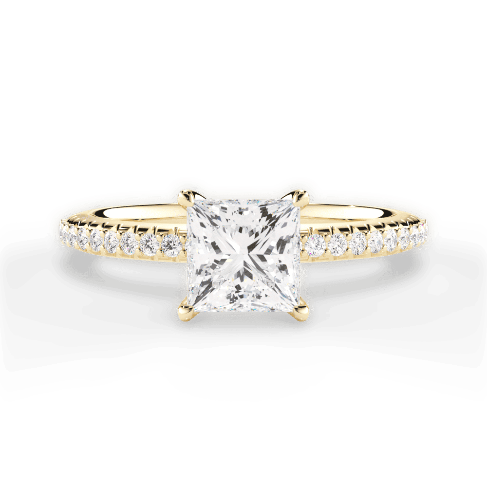 14kt Yellow Gold/18kt Yellow Gold/princess/top