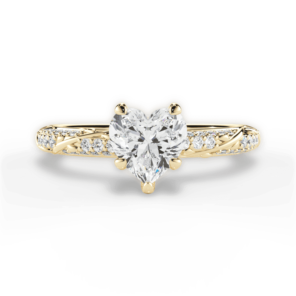 14kt Yellow Gold/18kt Yellow Gold/heart/top