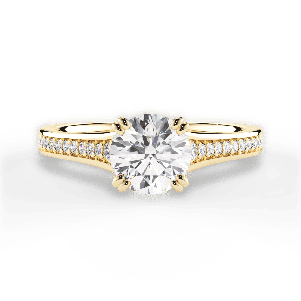 14kt Yellow Gold/18kt Yellow Gold/round/top