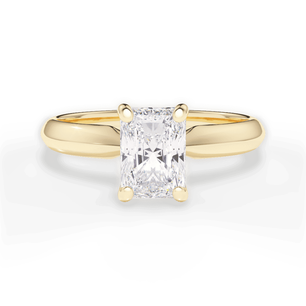 14kt Yellow Gold/18kt Yellow Gold/radiant/top