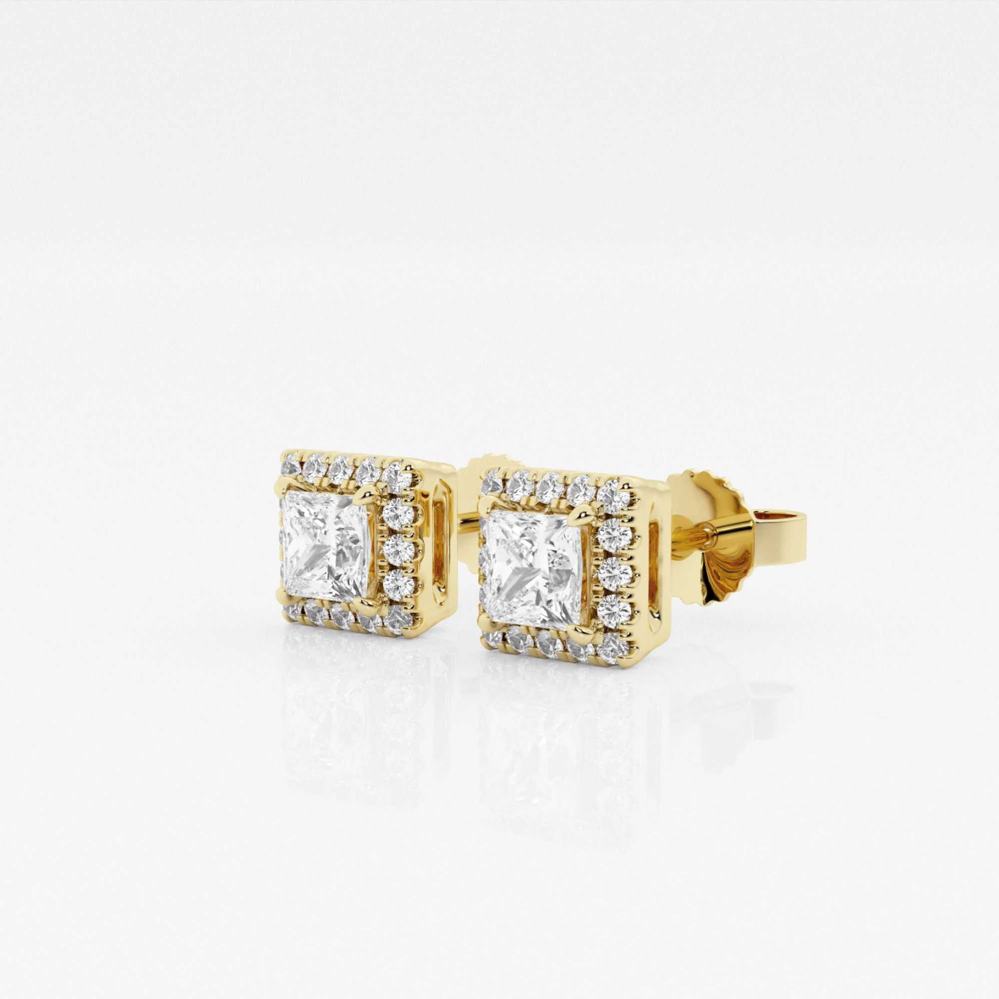 14kt Yellow Gold/18kt Yellow Gold/princess/side