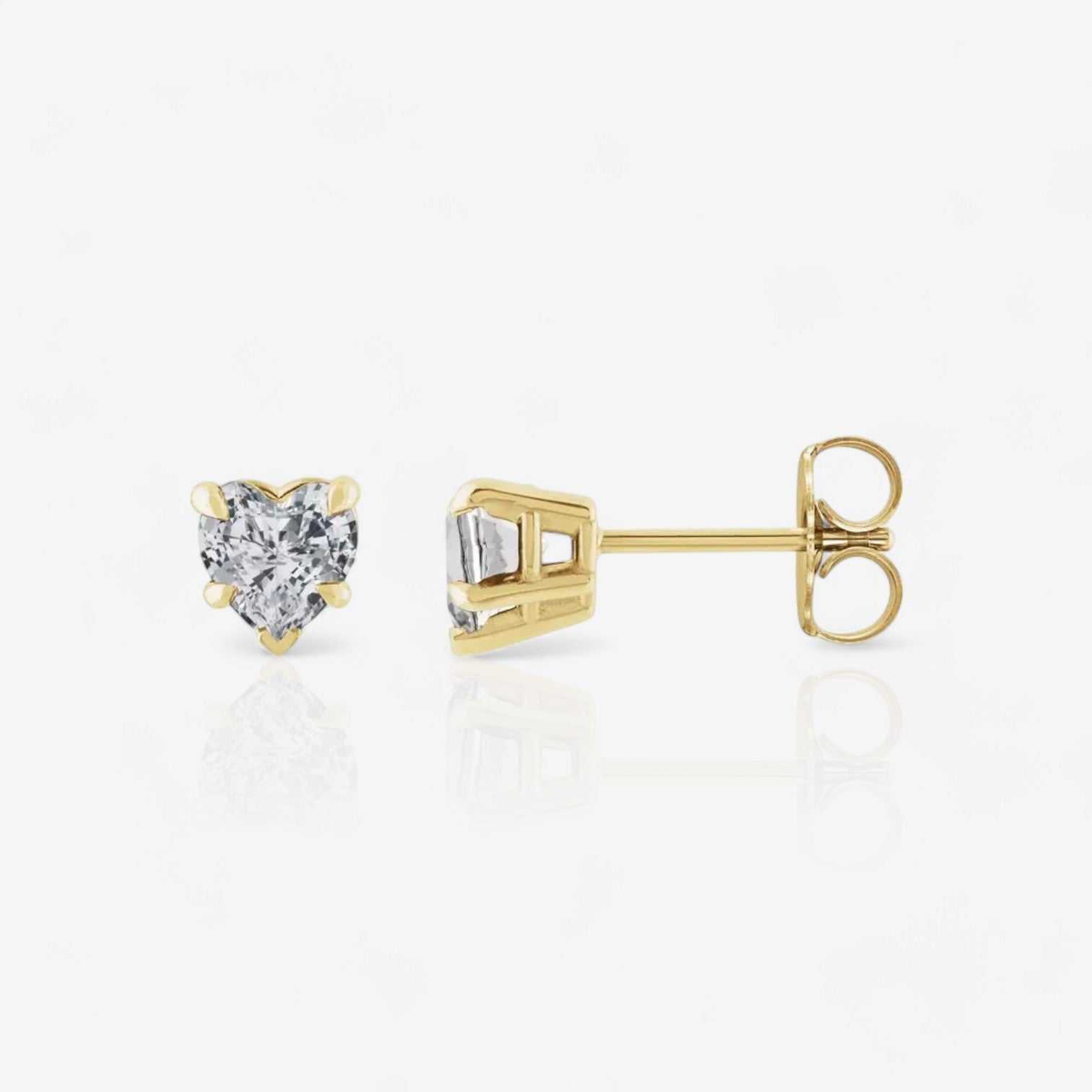 14KT YELLOW GOLD/0.50/1.00/1.50/2.00/PUSH-BACK/SIDE