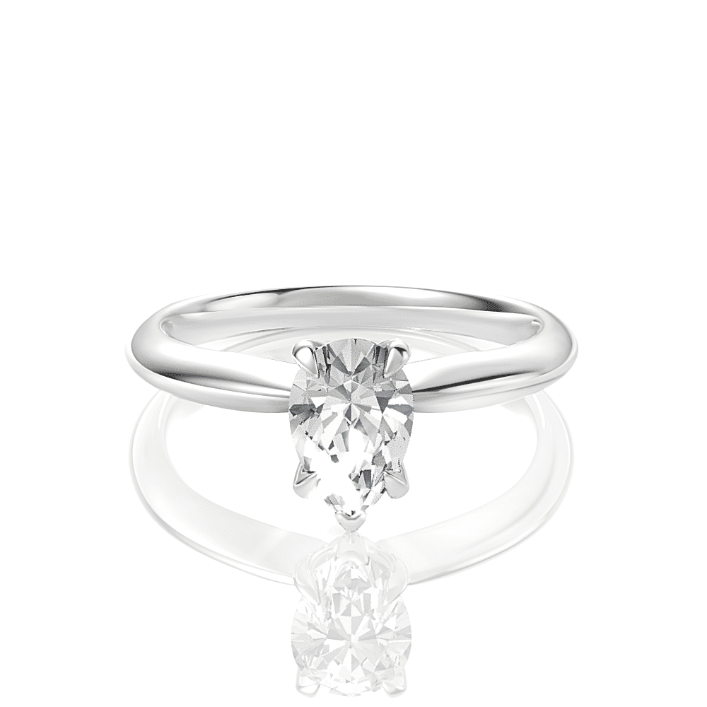 14kt white gold/18kt white gold/platinum/pear/top sku 1PZ1417-4