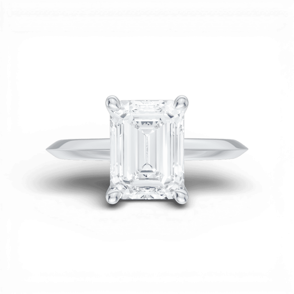 14kt white gold/18kt white gold/platinum/emerald/model