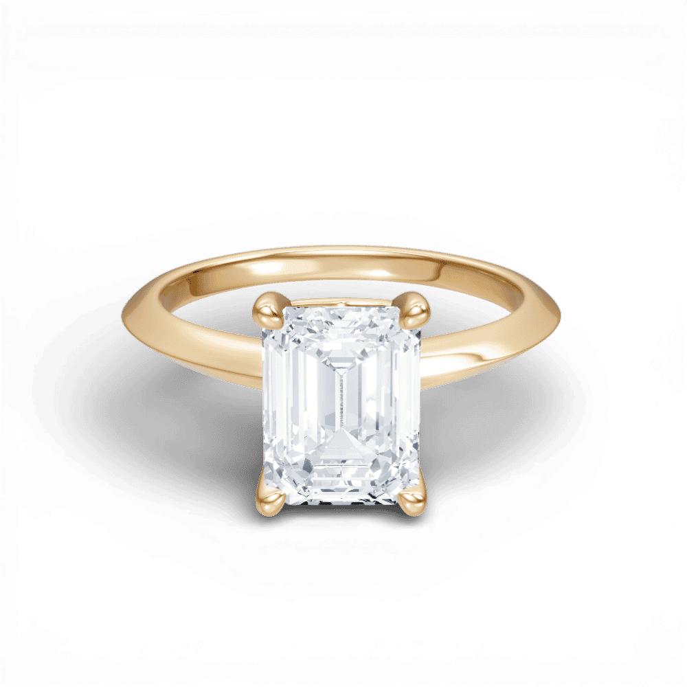 14kt yellow gold/18kt yellow gold/emerald/top