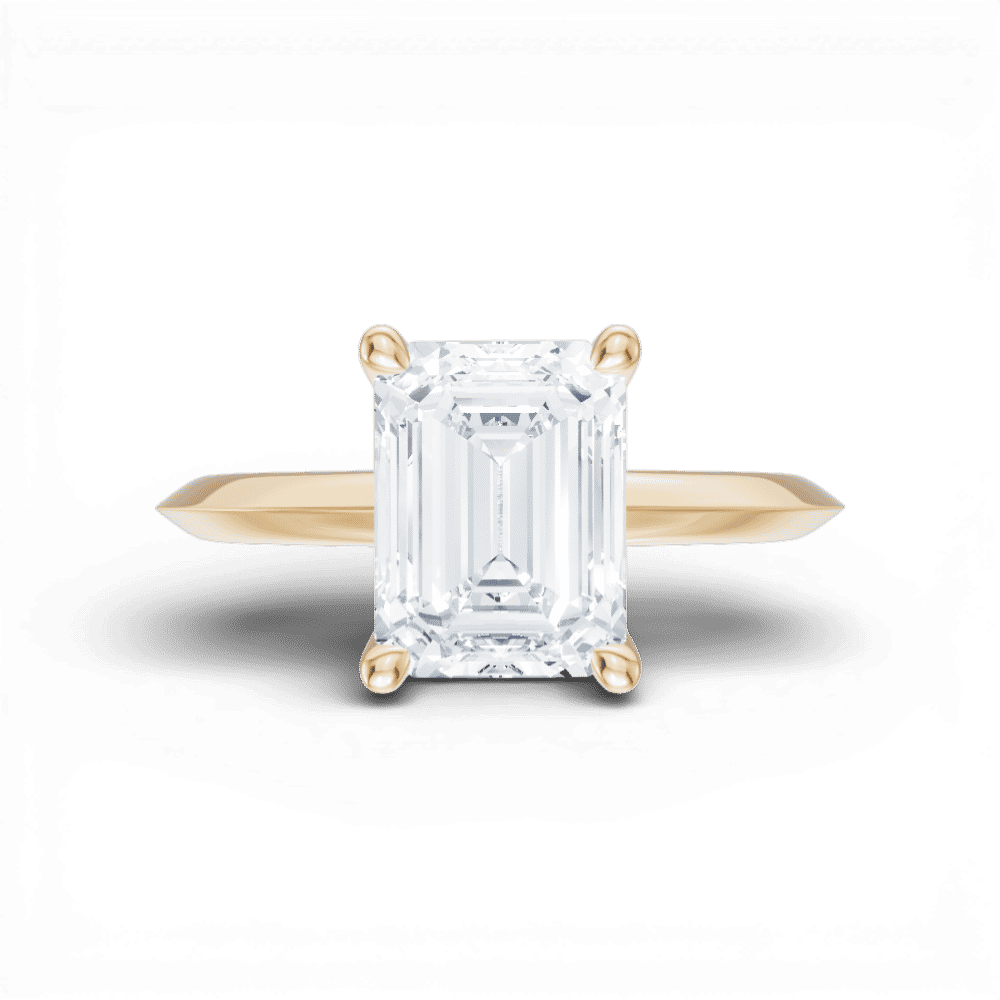 14kt yellow gold/18kt yellow gold/emerald/model