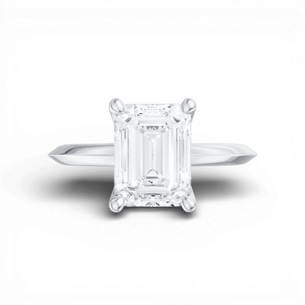 14kt white gold/18kt white gold/platinum/emerald/model