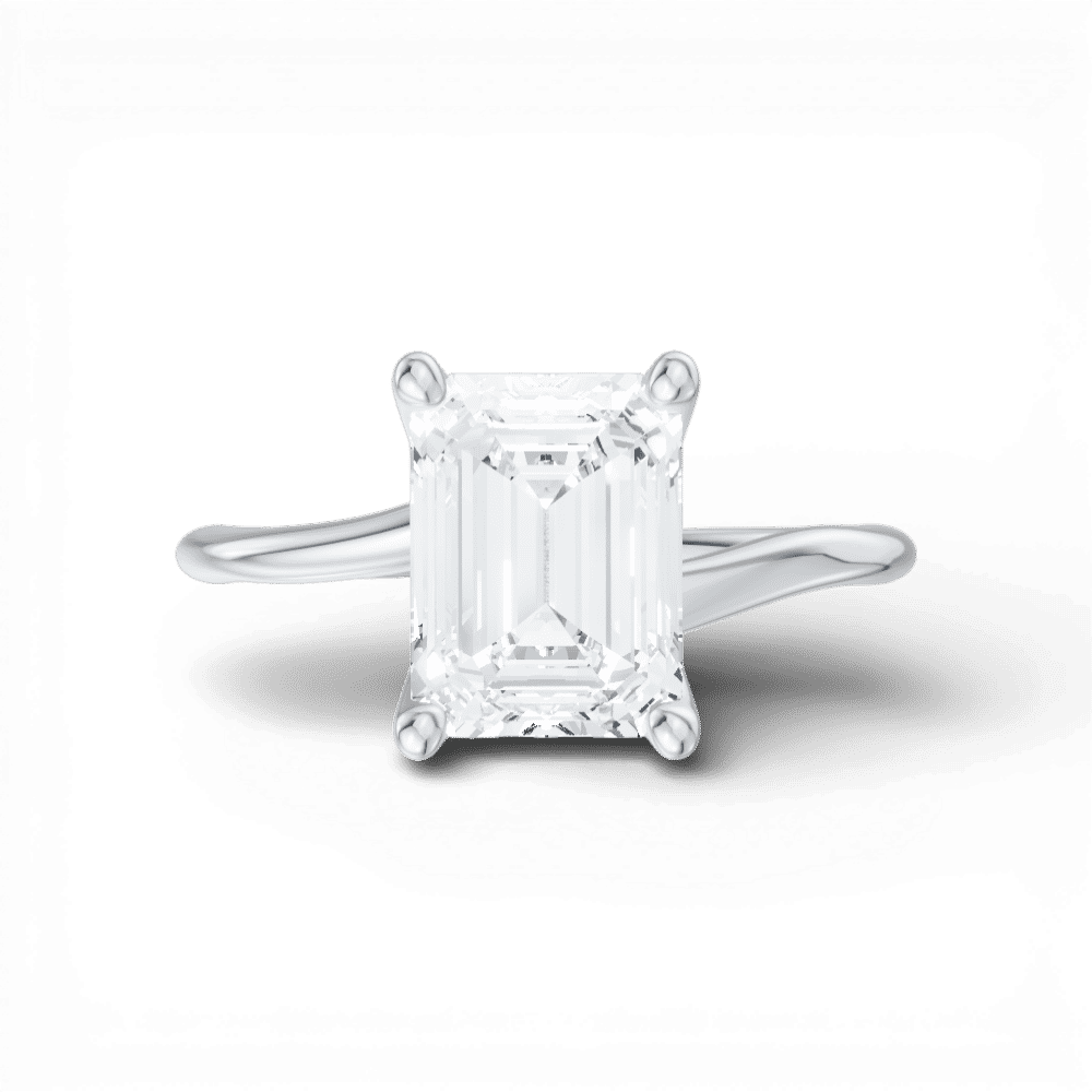 14kt white gold/18kt white gold/platinum/emerald/model