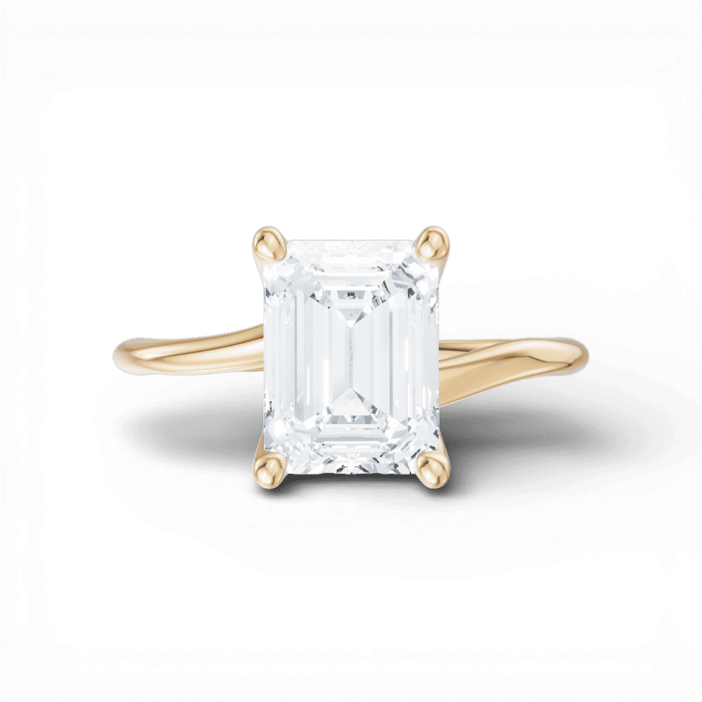 14kt yellow gold/18kt yellow gold/emerald/model