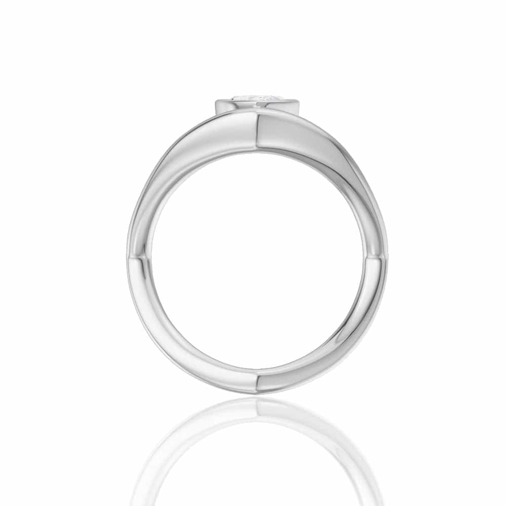 14kt white gold/18kt white gold/platinum/marquise/side