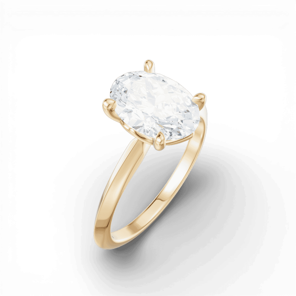 14kt yellow gold/18kt yellow gold/oval/perspective