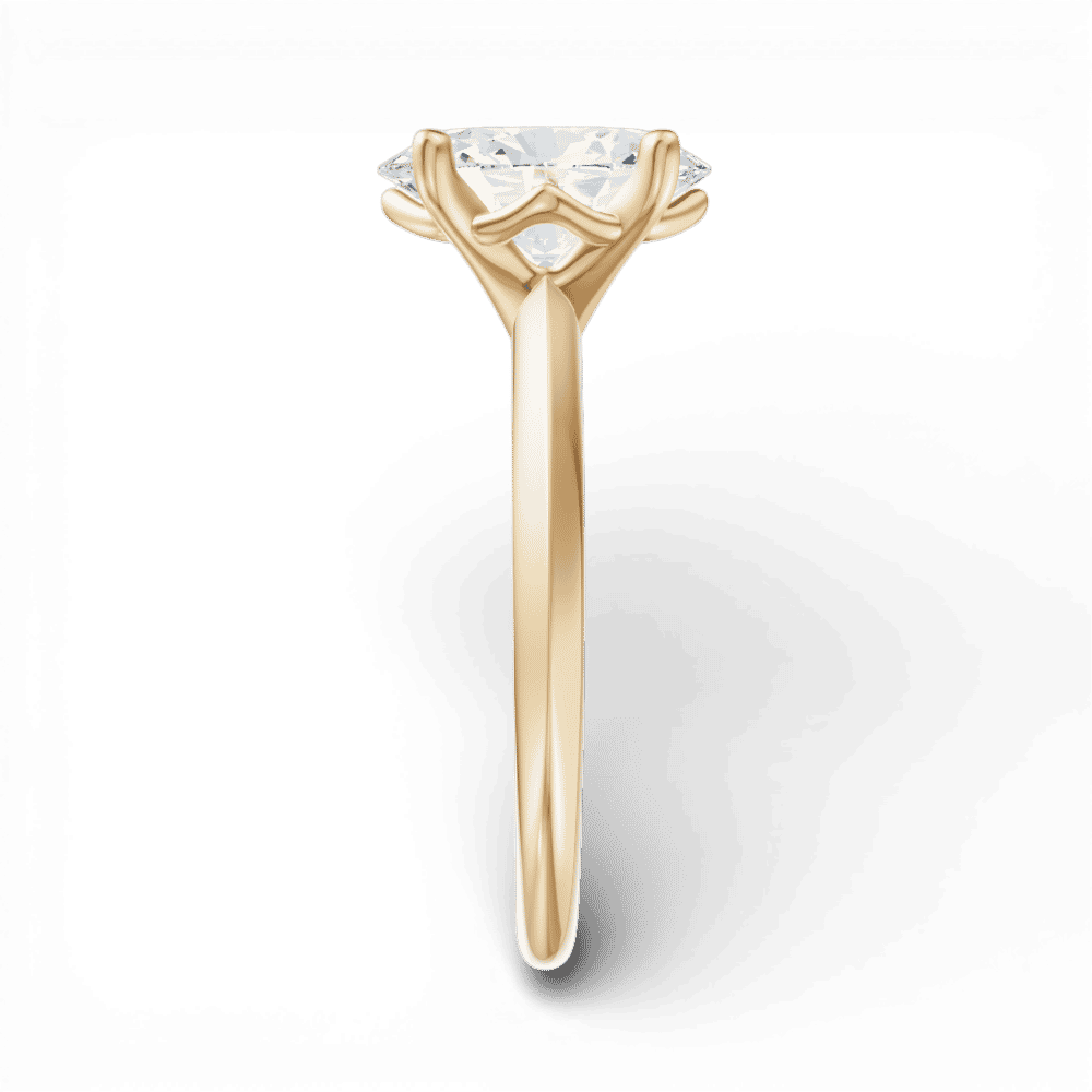 14kt yellow gold/18kt yellow gold/oval/side