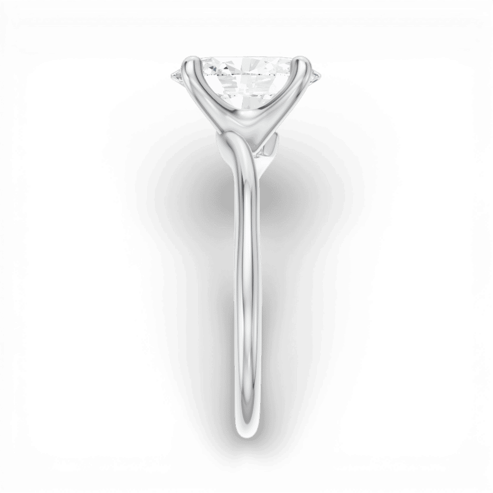 14kt white gold/18kt white gold/platinum/oval/side