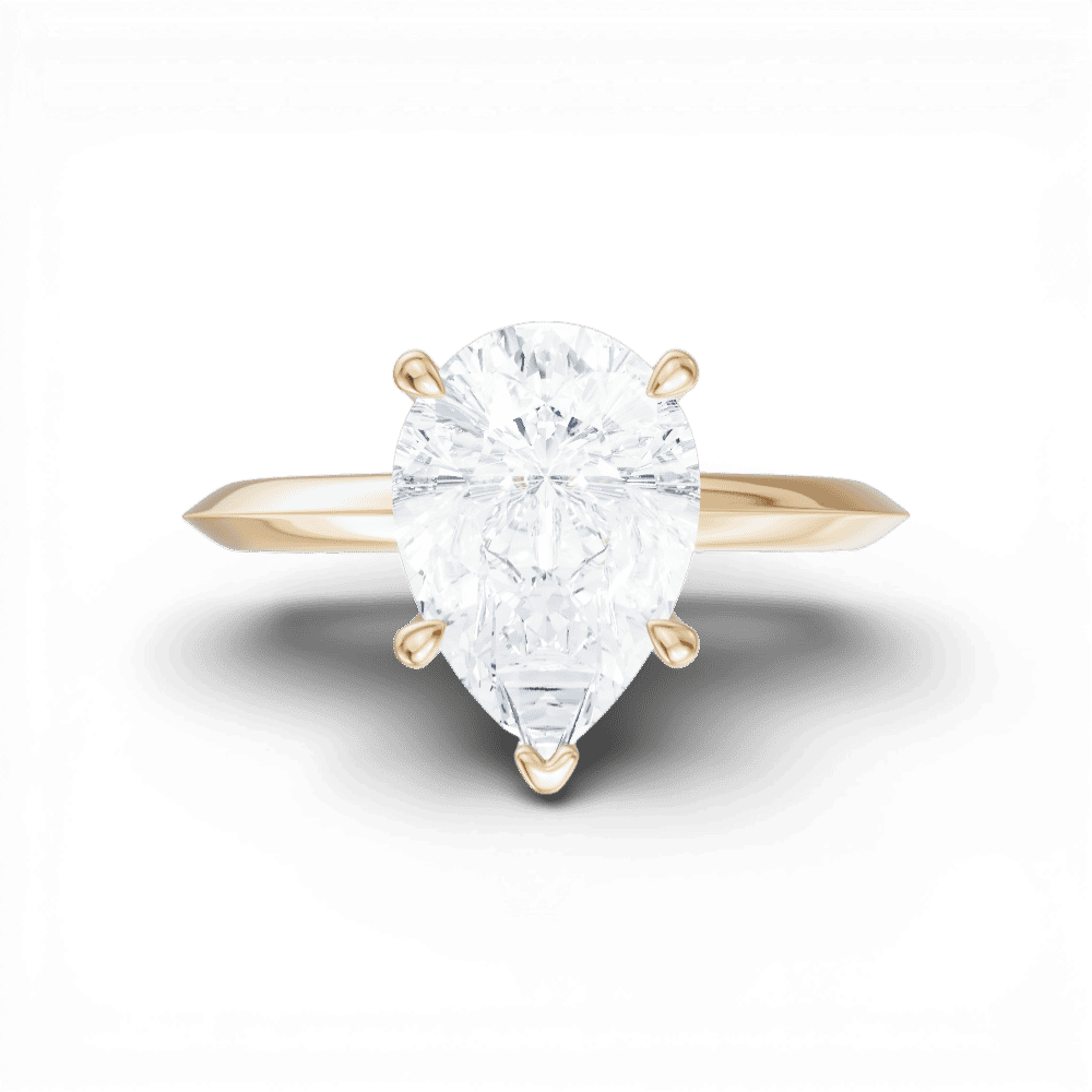 14kt yellow gold/18kt yellow gold/pear/model