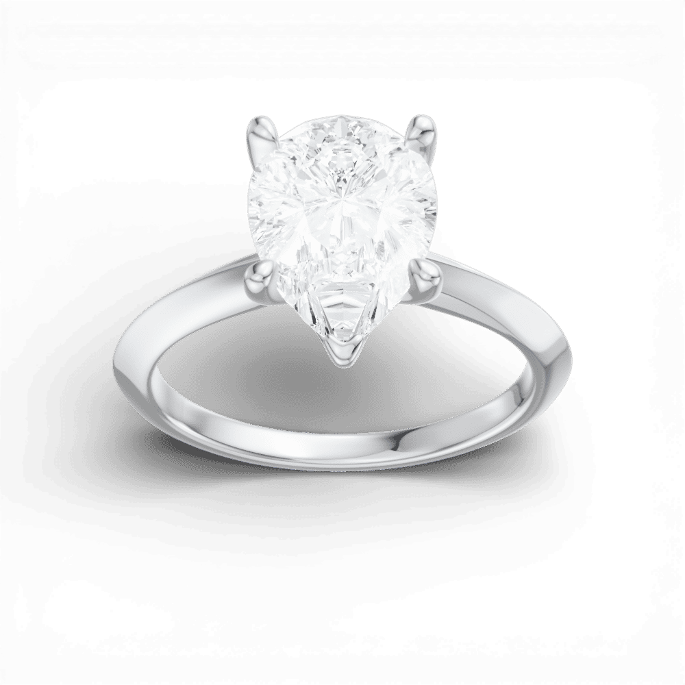 14kt white gold/18kt white gold/platinum/pear/measurements