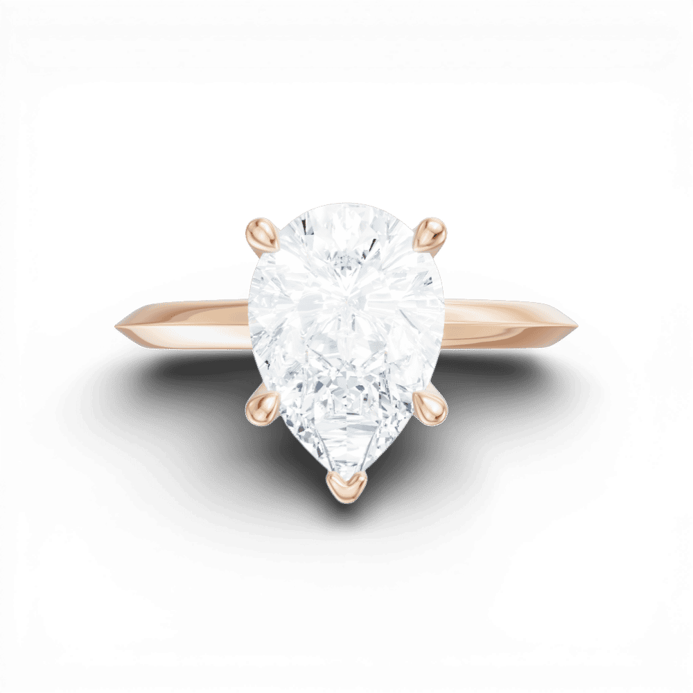 18kt rose gold/pear/model