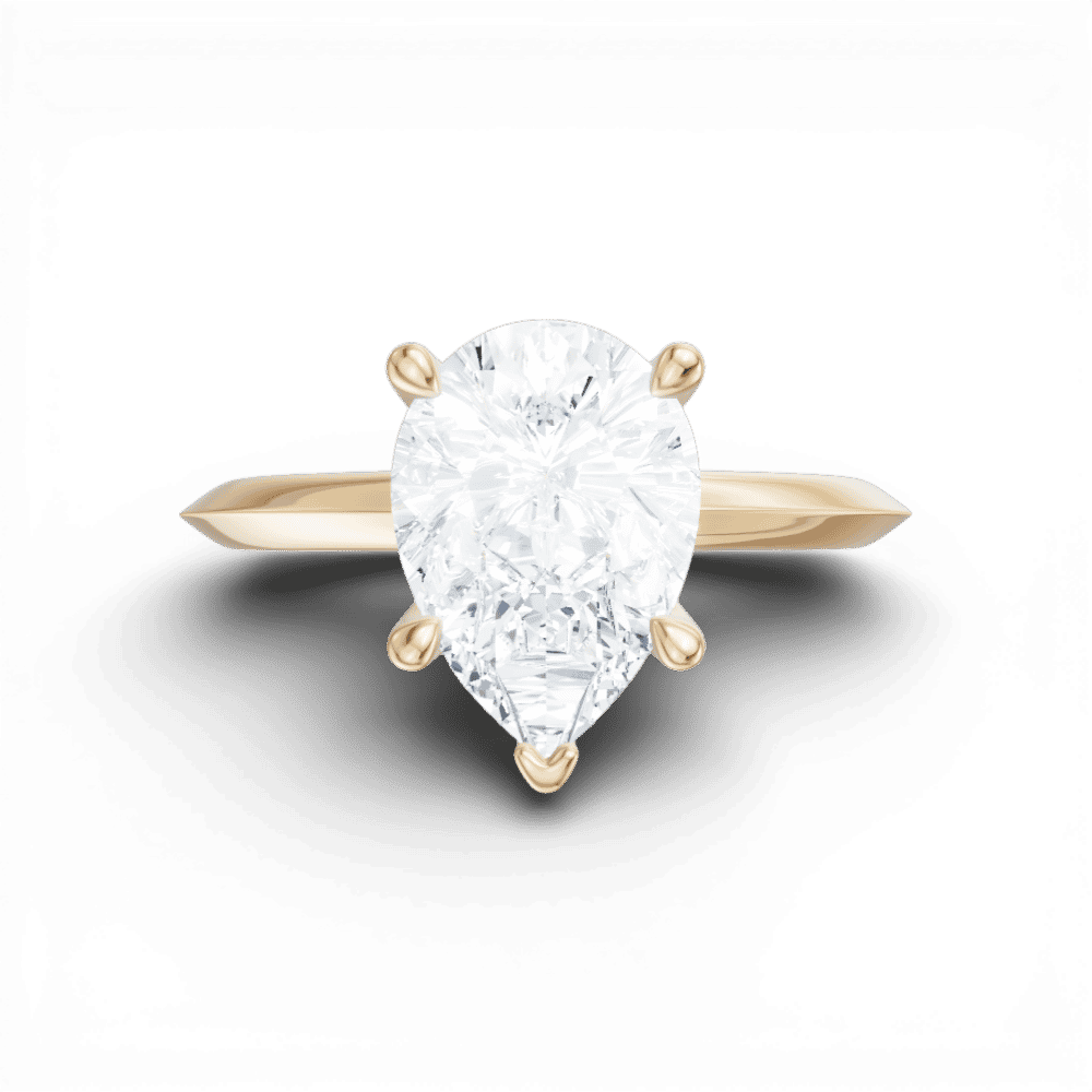 14kt yellow gold/18kt yellow gold/pear/model