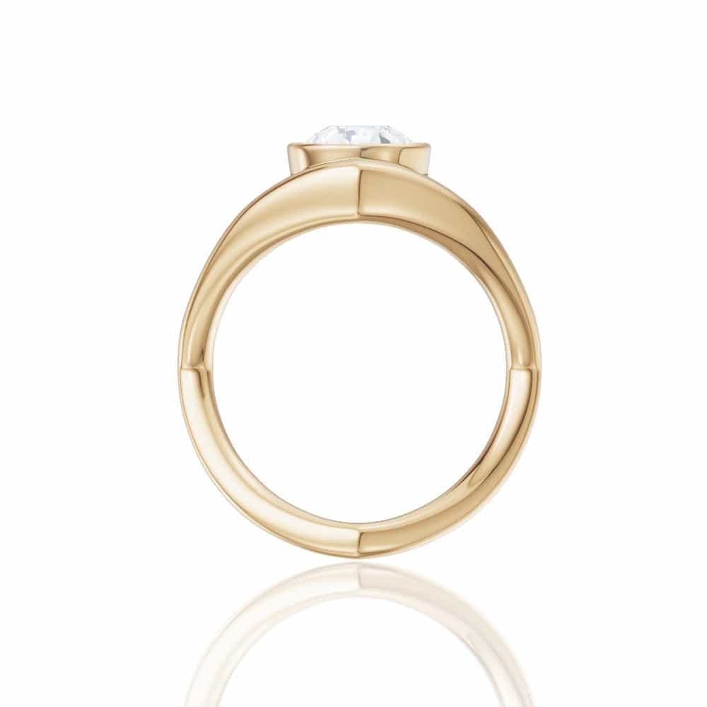 14kt yellow gold/18kt yellow gold/pear/side