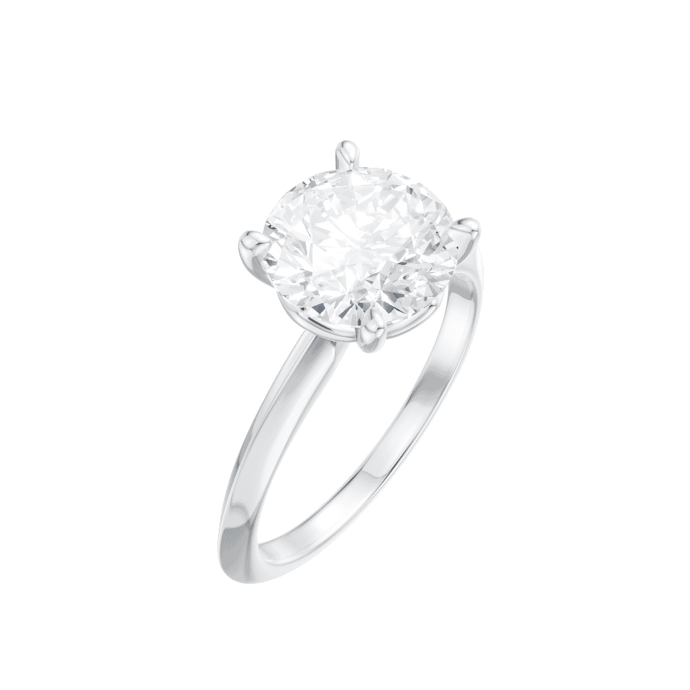 14kt white gold/18kt white gold/platinum/round/perspective