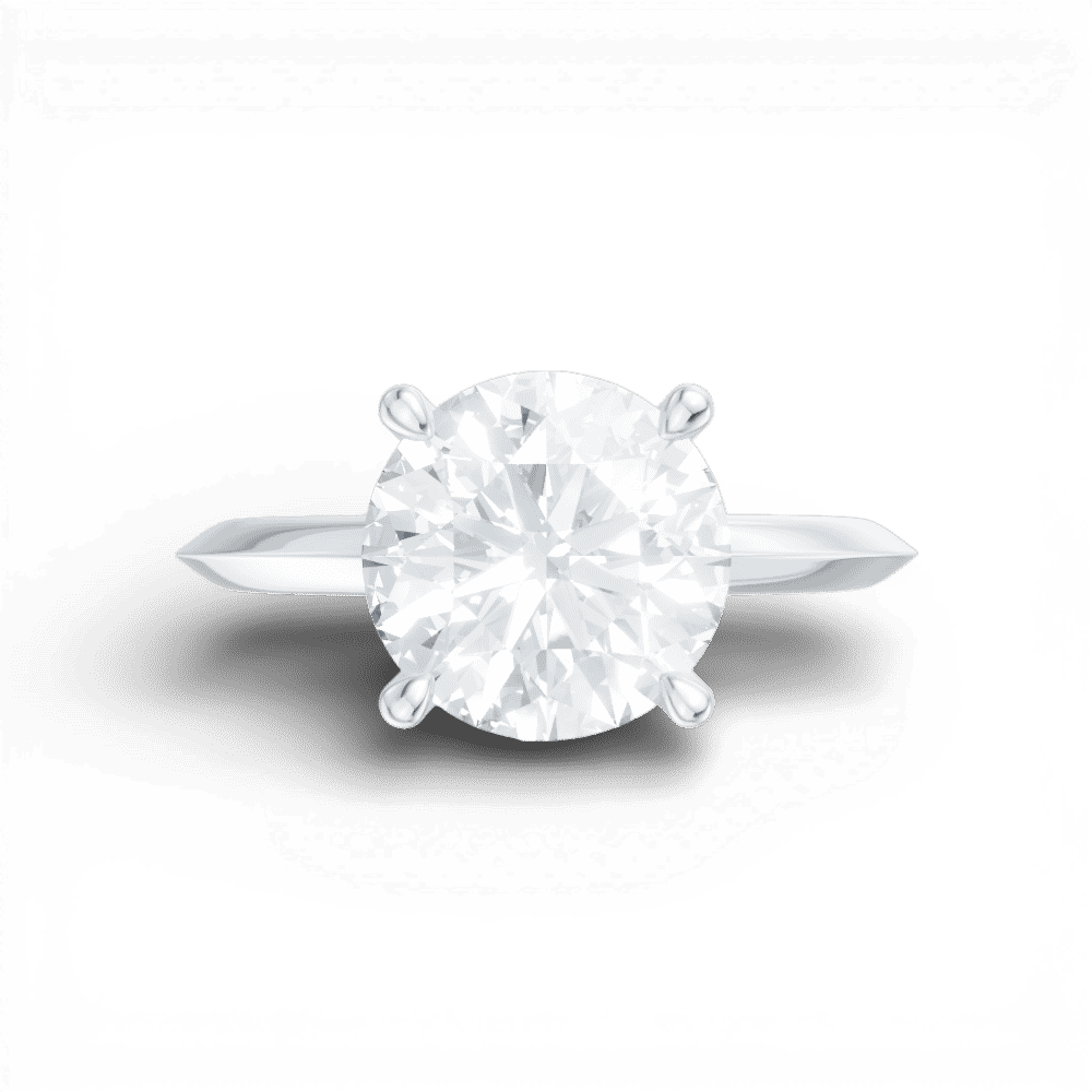 14kt white gold/18kt white gold/platinum/round/model