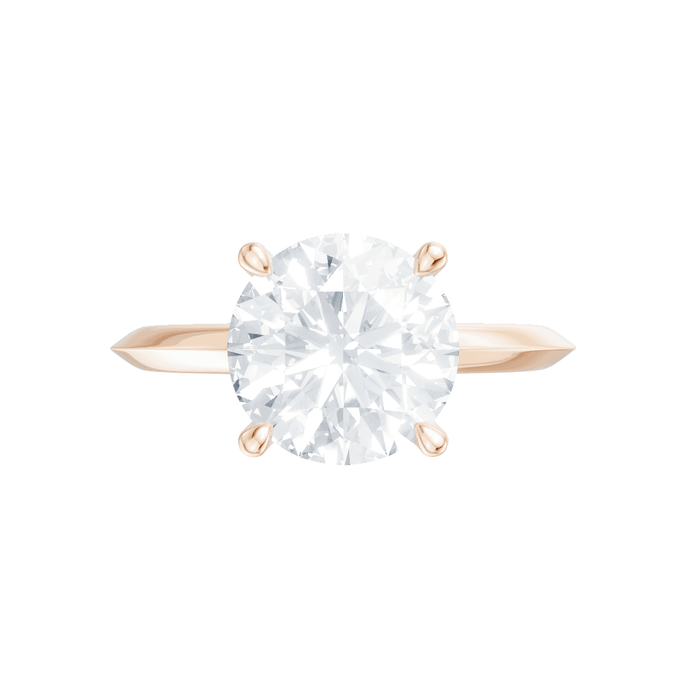 18kt rose gold/round/model