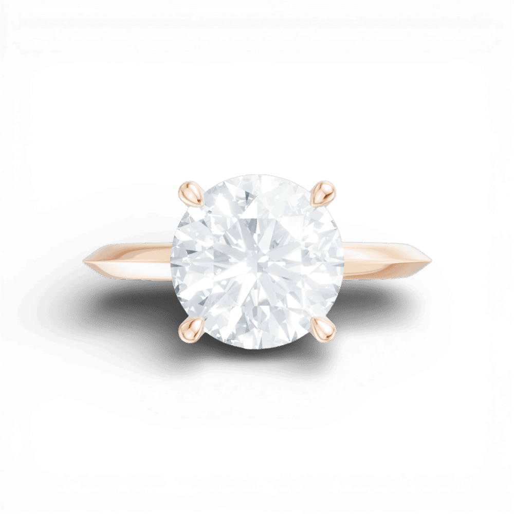 18kt rose gold/round/model