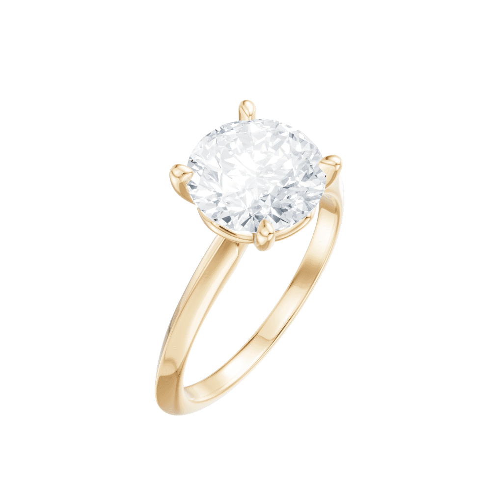 14kt yellow gold/18kt yellow gold/round/perspective