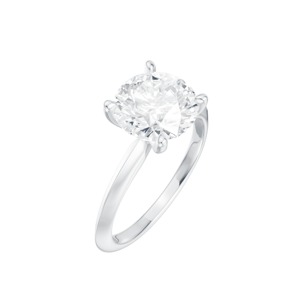 14kt white gold/18kt white gold/platinum/round/side