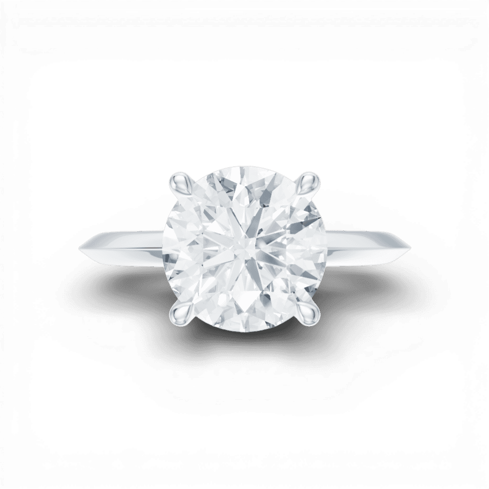 14kt white gold/18kt white gold/platinum/round/model