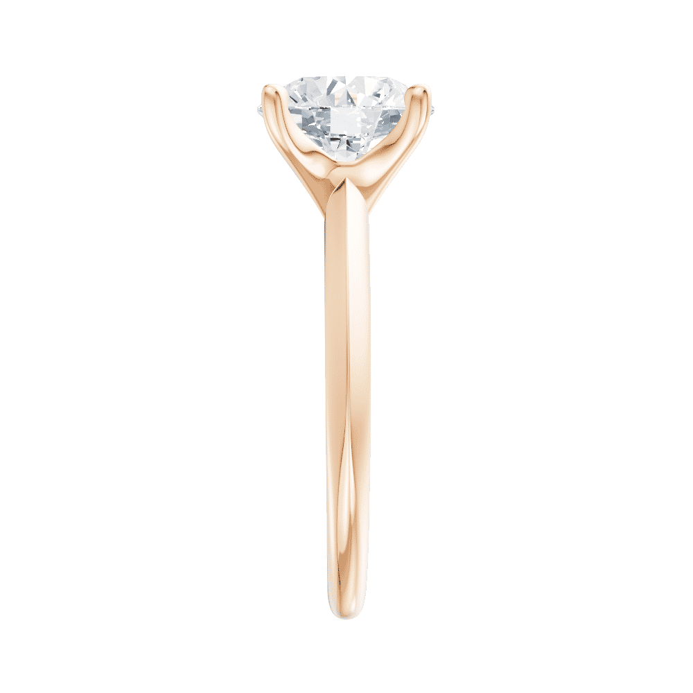 18kt rose gold/round/side
