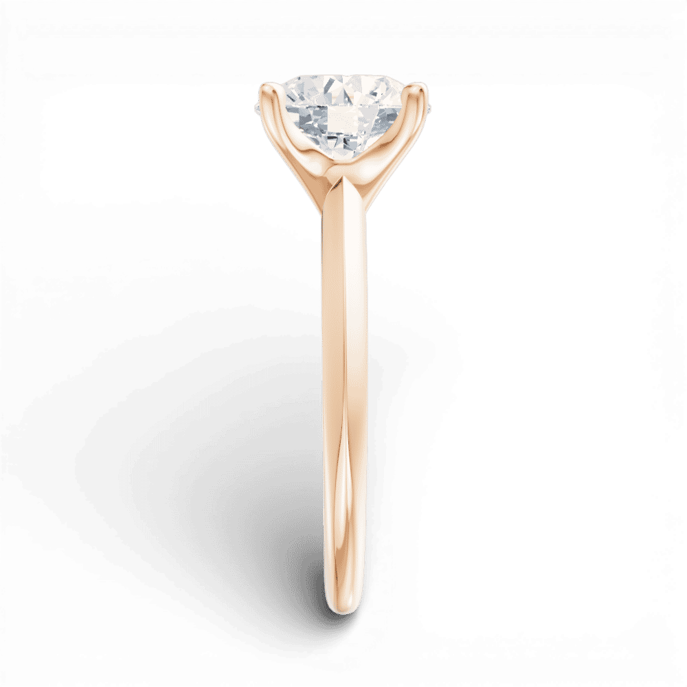 18kt rose gold/round/side