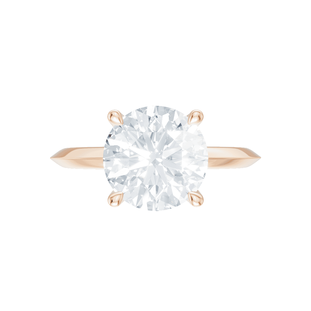 18kt rose gold/round/model