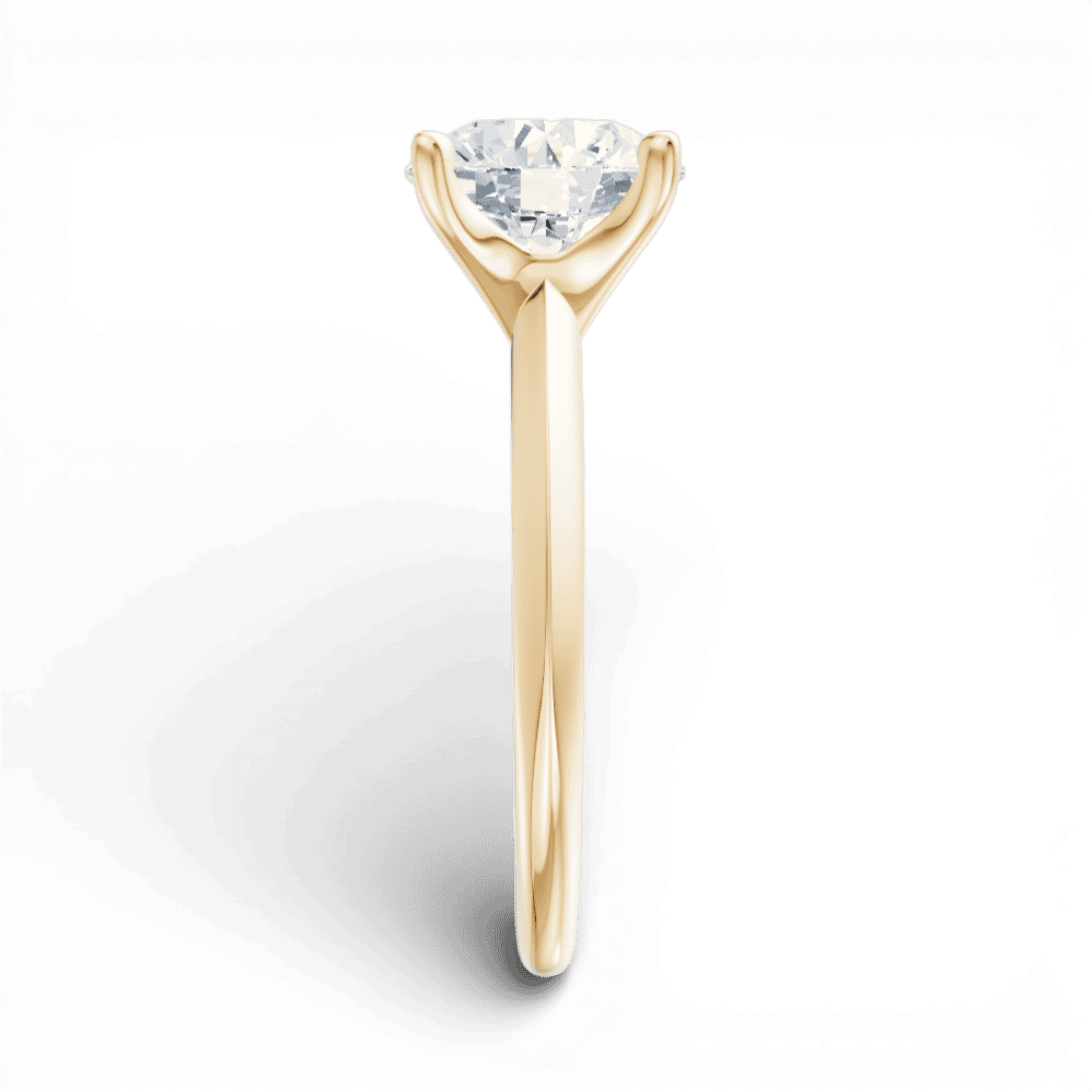 14kt yellow gold/18kt yellow gold/round/side