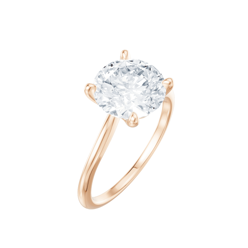 18kt rose gold/round/perspective