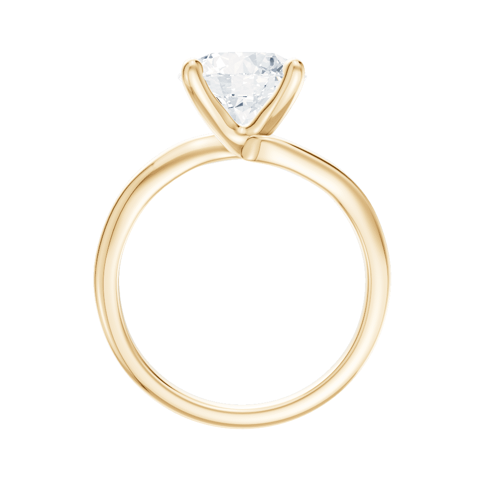 14kt yellow gold/18kt yellow gold/round/front