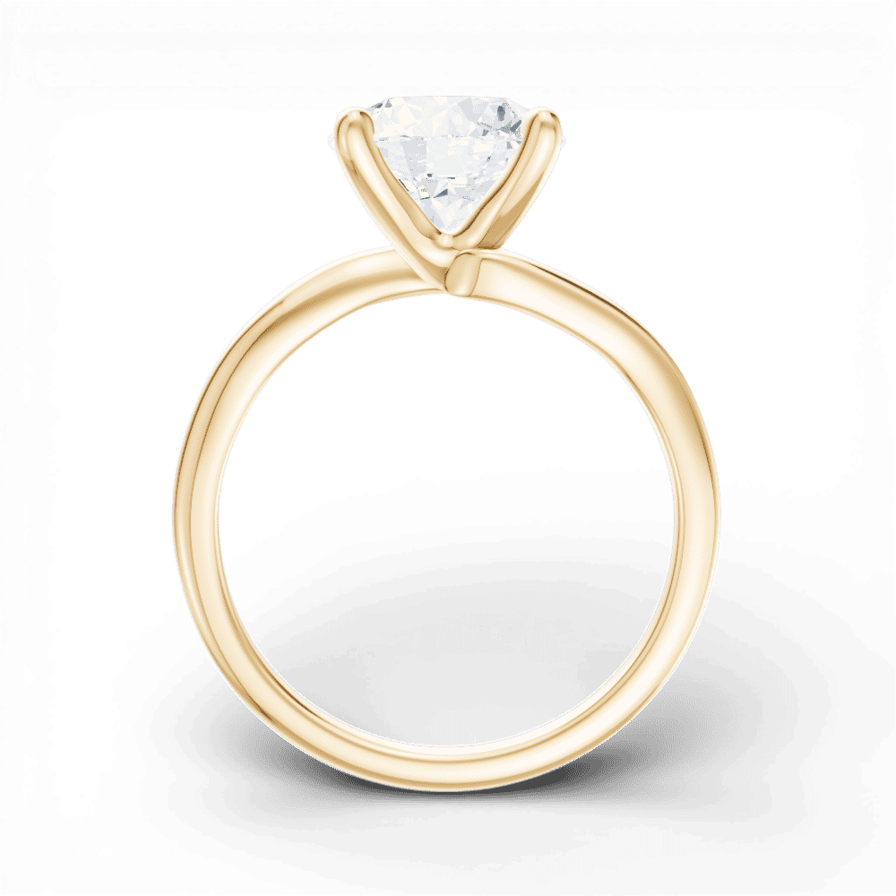 14kt yellow gold/18kt yellow gold/round/front